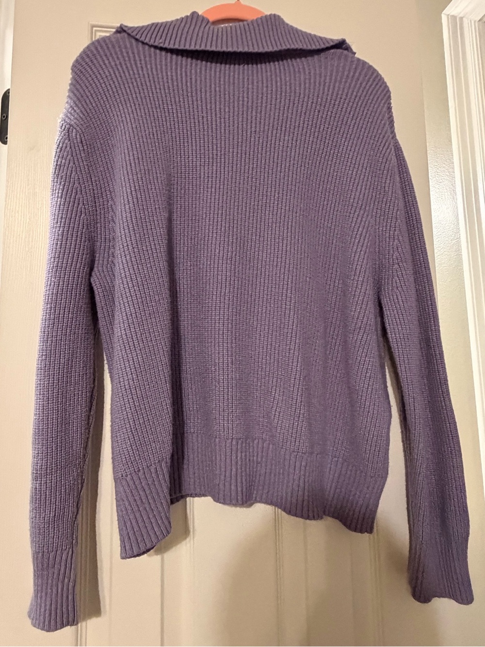 Cyrus Women's Lavender Ribbed Knit Sweater